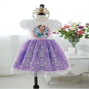Purple Elsa Dress Cute